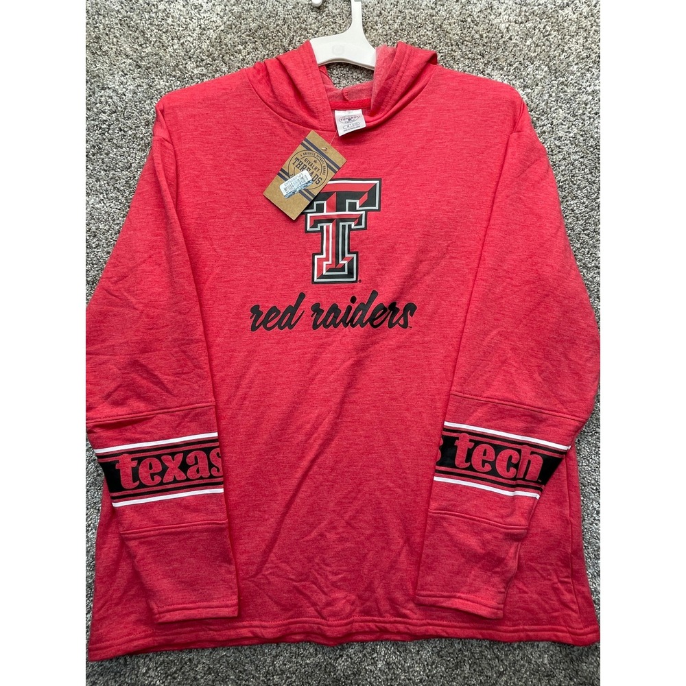 Rivalry Threads Texas Tech Red Raiders Kids M Red NEW Hoodie Logo Graphic
